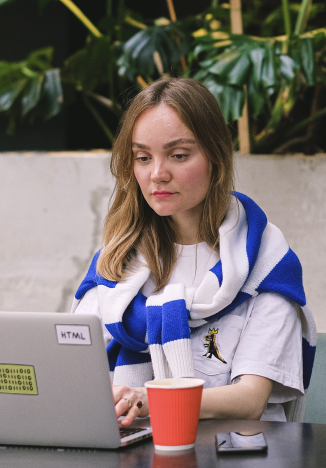 Independent designer at work